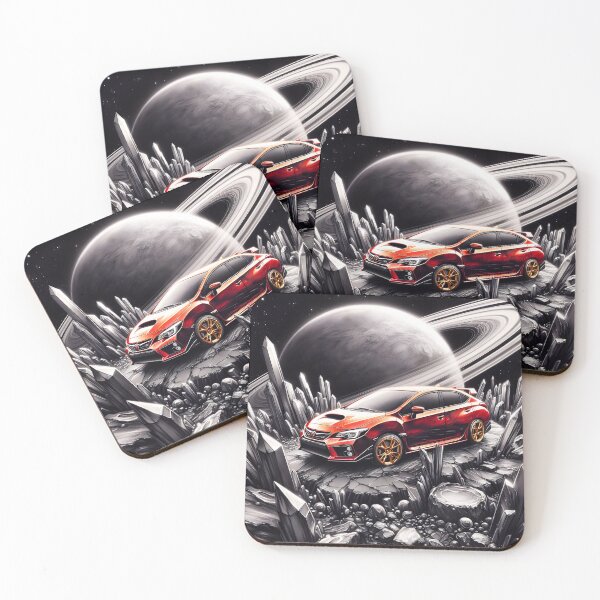 Item preview, Red Car in Space, Ai Generated Art    designed and sold by ACC .