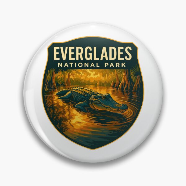Item preview, Everglades National Park Retro Swamp Wildlife Sticker designed and sold by Ismeal Von.