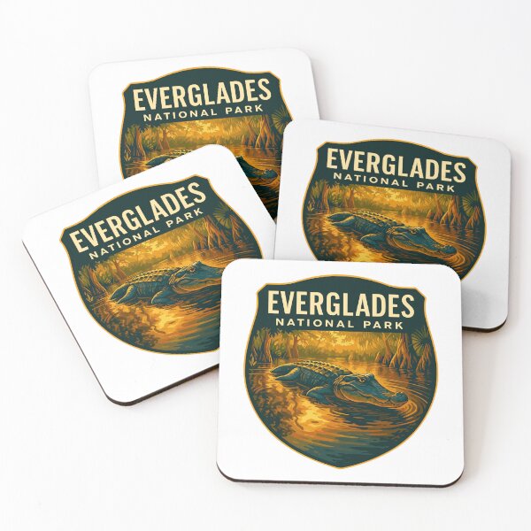 Item preview, Everglades National Park Retro Swamp Wildlife Sticker designed and sold by Ismeal Von.