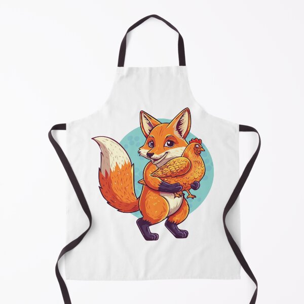 Item preview, Red fox (Vulpes vulpes) Red fox walking with a hen with puffy tail, Cute cunning forest animal, An illustration of a red fox with a white chest and tail sitting against a white background designed and sold by Danler.