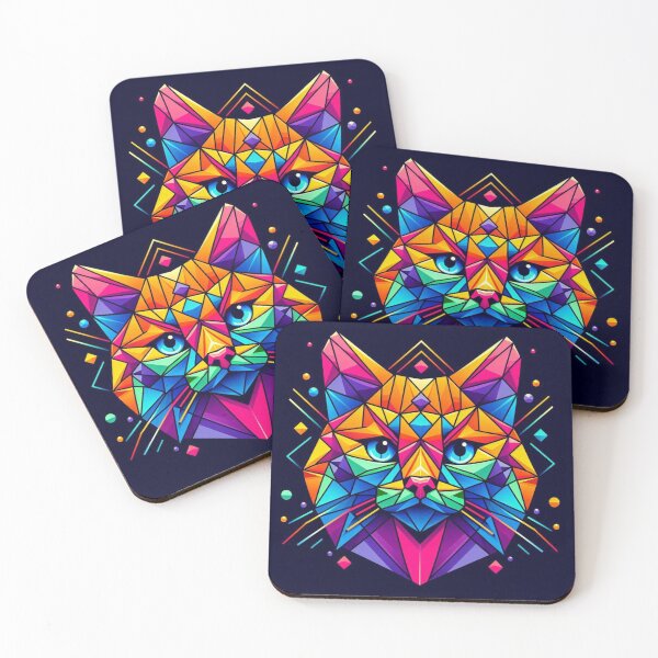 Item preview, Geometric cat designed and sold by Dogandesighn.