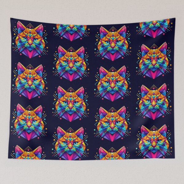 Item preview, Geometric cat designed and sold by Dogandesighn.