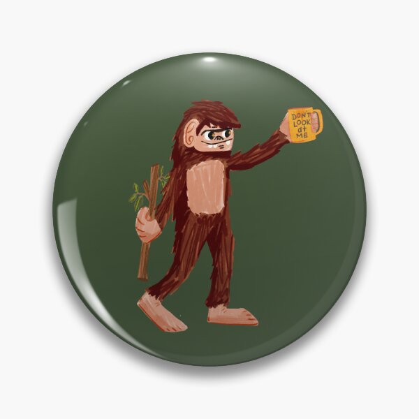 Item preview, BigFoot Introvert Drinking Coffee designed and sold by Ilidia Illustrated.