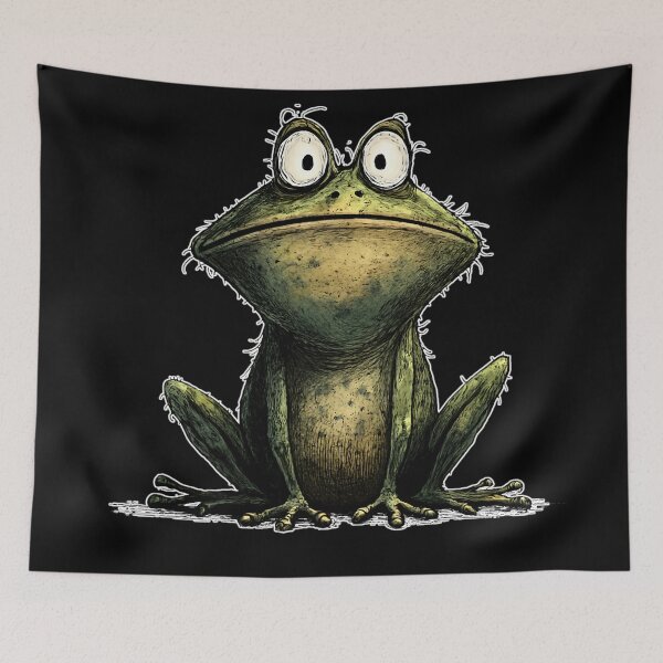 Item preview, Hyperrealistic Blank Stare Frog – Weirdly Cute and Awkward designed and sold by WakaWakoStudio.