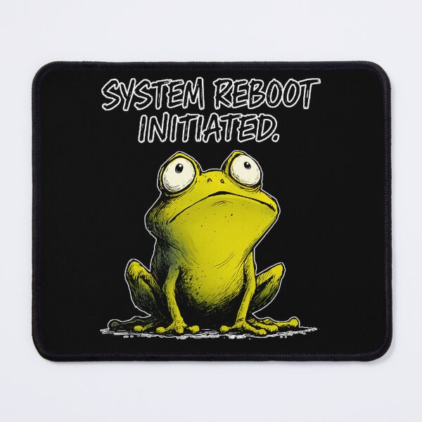 Item preview, System Reboot Frog – Funny Burnout Recovery Meme Animal designed and sold by WakaWakoStudio.