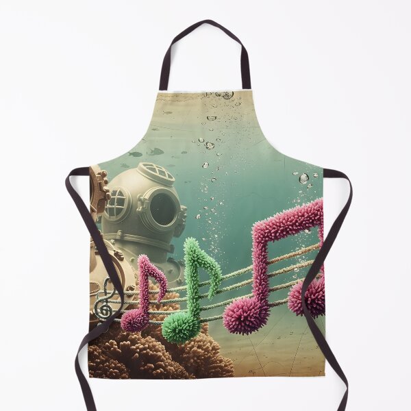 Item preview, Underwater Symphony: Diving Helmets and Coral Music Notes designed and sold by Koalangel.