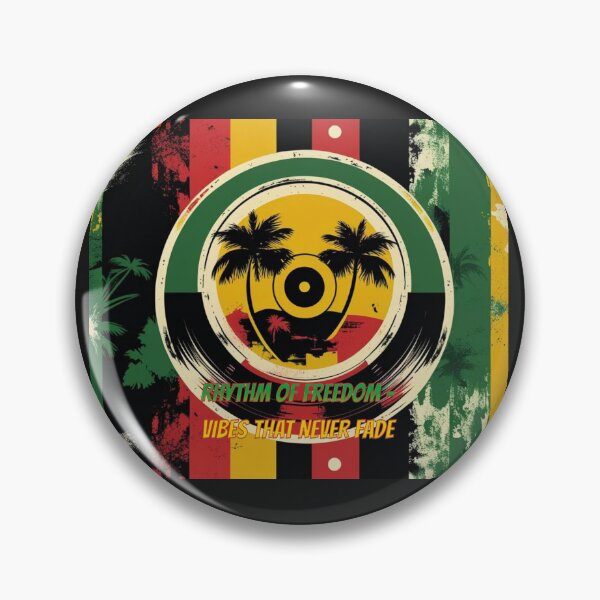 Item preview, Vibrant retro style with reggae colors and a message of freedom designed and sold by All Creative Designer.