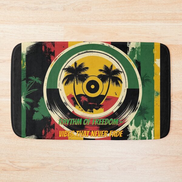 Item preview, Vibrant retro style with reggae colors and a message of freedom designed and sold by All Creative Designer.