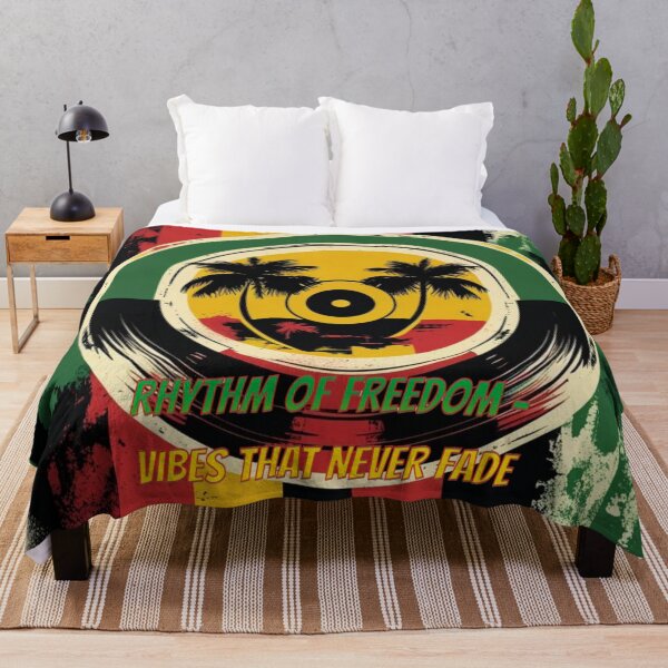 Item preview, Vibrant retro style with reggae colors and a message of freedom designed and sold by All Creative Designer.