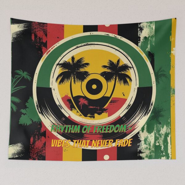 Item preview, Vibrant retro style with reggae colors and a message of freedom designed and sold by All Creative Designer.