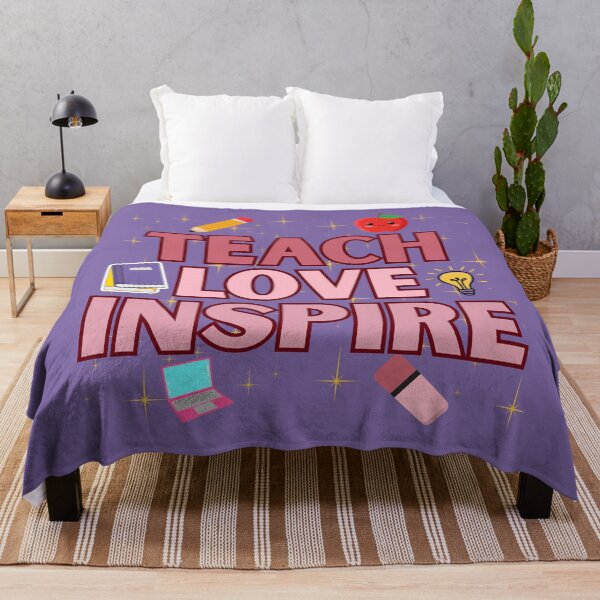 Item preview, Teach Love Inspire - Whimsical Teacher Quote Poster designed and sold by Coaster Culture Industries.
