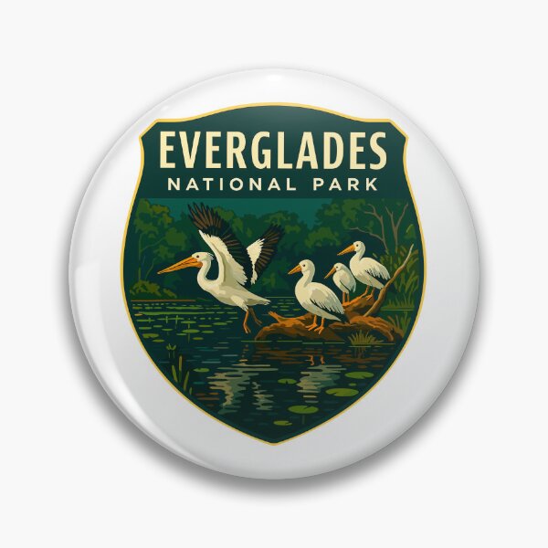 Item preview, Everglades National Park Retro Swamp Wildlife Sticker designed and sold by Ismeal Von.