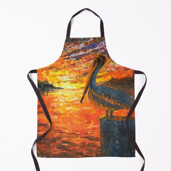 Item preview, Spirit of The Harbor (Pelican at Sunset) designed and sold by TheArtCave.
