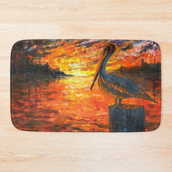 Item preview, Spirit of The Harbor (Pelican at Sunset) designed and sold by TheArtCave.