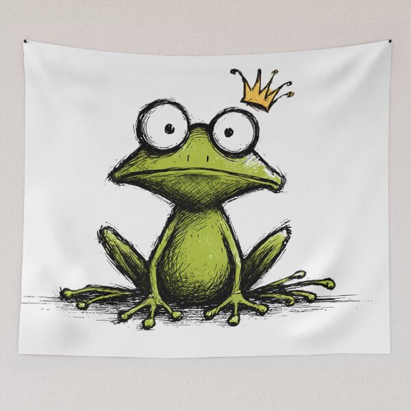 Item preview, Confused Frog Prince – Minimal Royal Meme T-Shirt designed and sold by WakaWakoStudio.