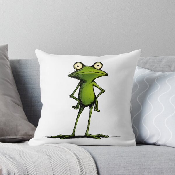 Item preview, Confident Frog – Judgy Minimal Meme Shirt designed and sold by WakaWakoStudio.