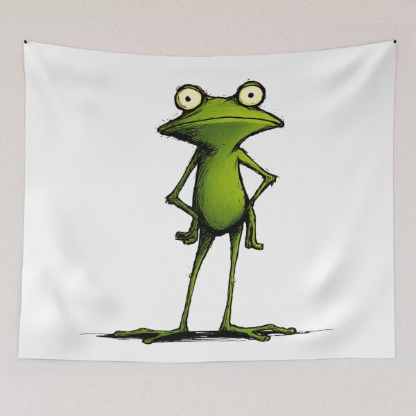 Item preview, Confident Frog – Judgy Minimal Meme Shirt designed and sold by WakaWakoStudio.