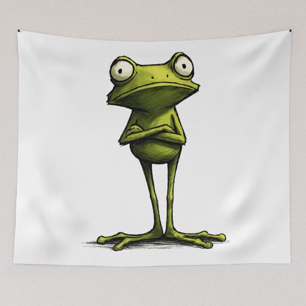 Item preview, Judgy Frog – Silent Sass Meme Style T-Shirt designed and sold by WakaWakoStudio.