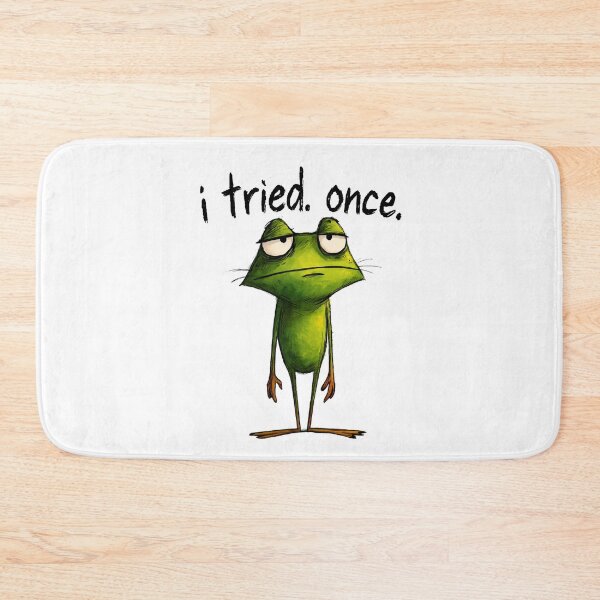 Item preview, I Tried Once – Burnout Frog Meme Shirt designed and sold by WakaWakoStudio.