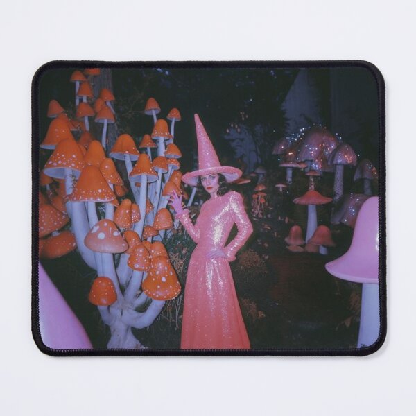 Item preview, SURREAL ART STYLE | Halloween Pink Glitter Witch Aesthetic designed and sold by Two Otters Co.