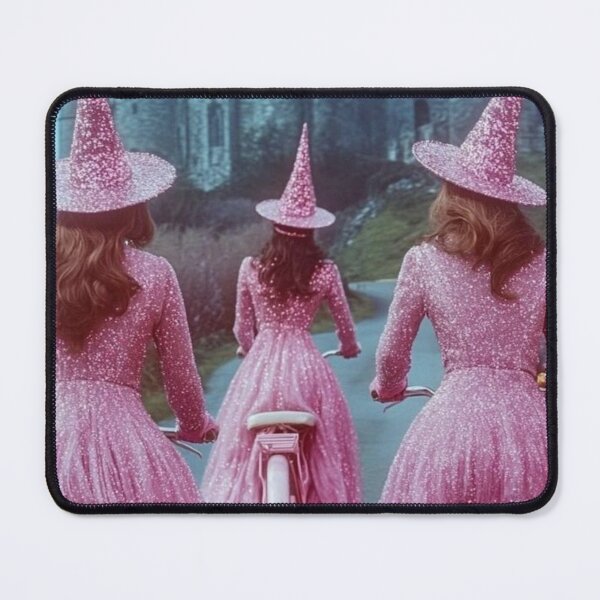 Item preview, SURREAL ART STYLE | Halloween Pink Glitter Witch Aesthetic designed and sold by Two Otters Co.