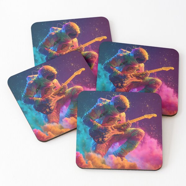 Item preview, Astronaut Rocking Out – Psychedelic Space Guitarist Vibe designed and sold by WakaWakoStudio.