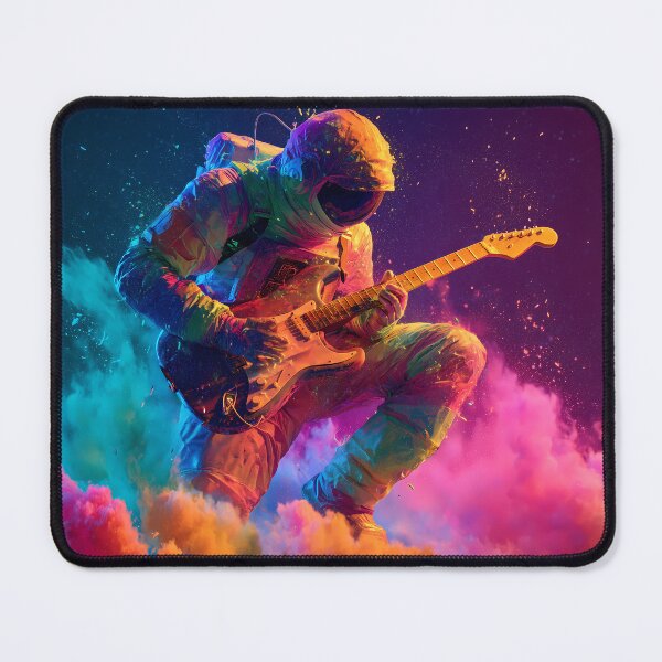 Item preview, Astronaut Rocking Out – Psychedelic Space Guitarist Vibe designed and sold by WakaWakoStudio.
