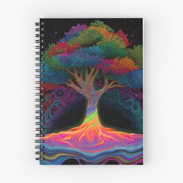 Item preview, Psychedelic Tree of Life – Rainbow Roots Energy Art for Meditation & Decor designed and sold by WakaWakoStudio.