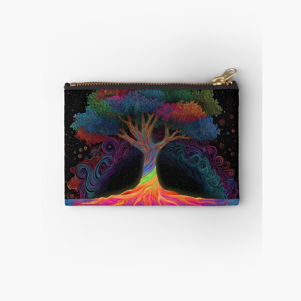 Item preview, Psychedelic Tree of Life – Rainbow Roots Energy Art for Meditation & Decor designed and sold by WakaWakoStudio.