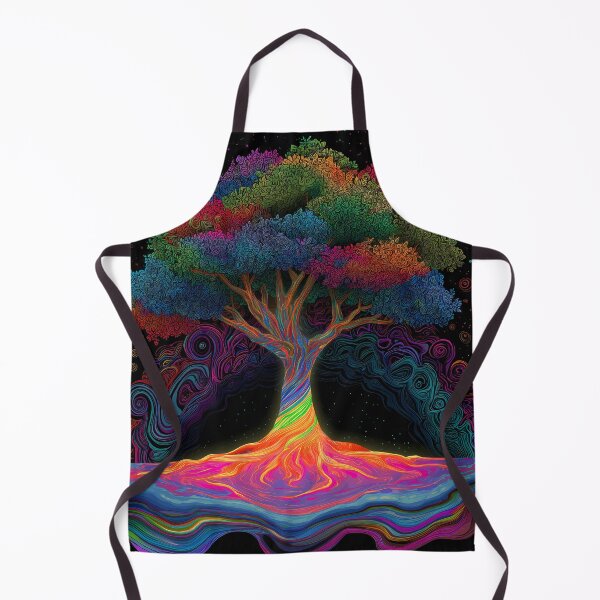 Item preview, Psychedelic Tree of Life – Rainbow Roots Energy Art for Meditation & Decor designed and sold by WakaWakoStudio.