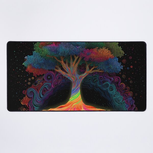Item preview, Psychedelic Tree of Life – Rainbow Roots Energy Art for Meditation & Decor designed and sold by WakaWakoStudio.