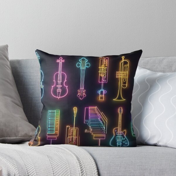 Item preview, Neon Music Instruments Collection – Glowing Line Art of Jazz & Classical designed and sold by WakaWakoStudio.