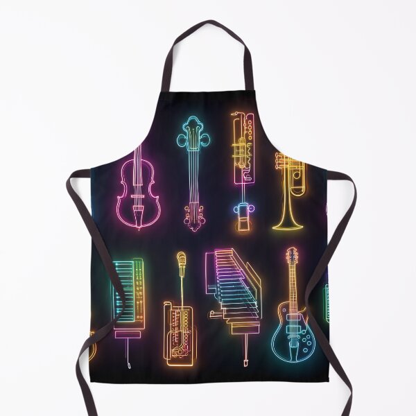 Item preview, Neon Music Instruments Collection – Glowing Line Art of Jazz & Classical designed and sold by WakaWakoStudio.