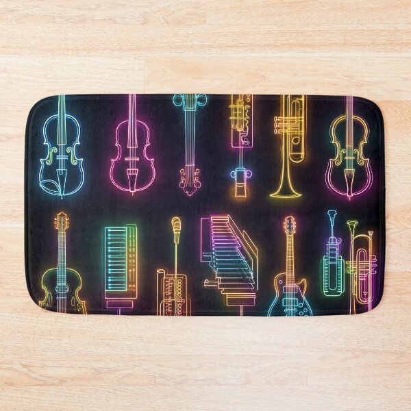 Item preview, Neon Music Instruments Collection – Glowing Line Art of Jazz & Classical designed and sold by WakaWakoStudio.