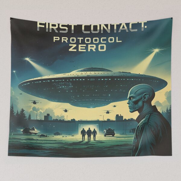 Item preview, First Contact: Protocol Zero designed and sold by AlienInkvasion.