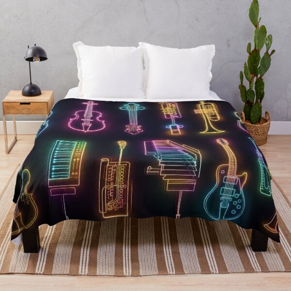 Item preview, Neon Music Instruments Collection – Glowing Line Art of Jazz & Classical designed and sold by WakaWakoStudio.