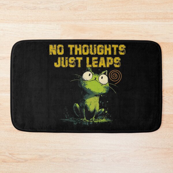 Item preview, No Thoughts Just Leaps – Funny Frogcore Meme for Overthinkers & ADHD Vibes designed and sold by WakaWakoStudio.