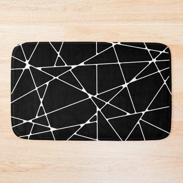 Item preview, Dynamic irregular polygon grid with soft corner cells and black tension lines, modern abstract vector structure backdrop designed and sold by All-Of-Art.