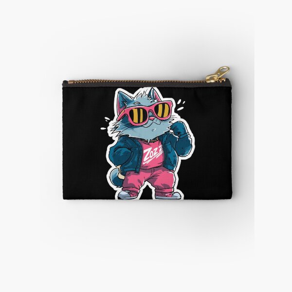 Item preview, Confident Catcore – Street Style Kitty with Pink Shades & Attitude designed and sold by WakaWakoStudio.