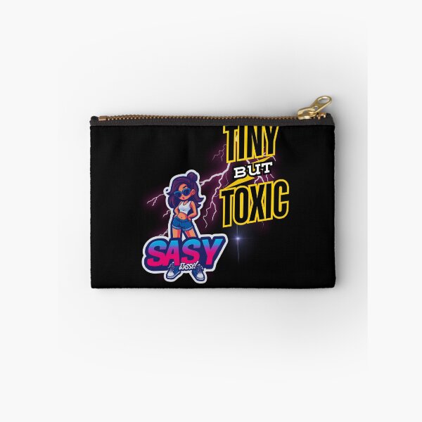 Item preview, Tiny But Toxic – Funny Bold Sassy Girl Sticker by Waka Wako Studio designed and sold by WakaWakoStudio.