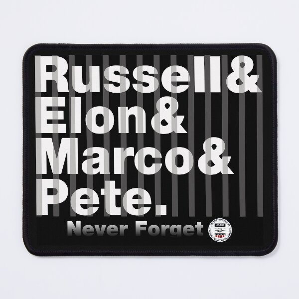 Item preview, USAID Ragnarok 2025: Who did it (first names, white on black, behind bars) designed and sold by Personnel is Politics.