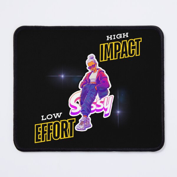 Item preview, Low Effort, High Impact – Funny Sassy Girl Sticker by Waka Wako Studio designed and sold by WakaWakoStudio.