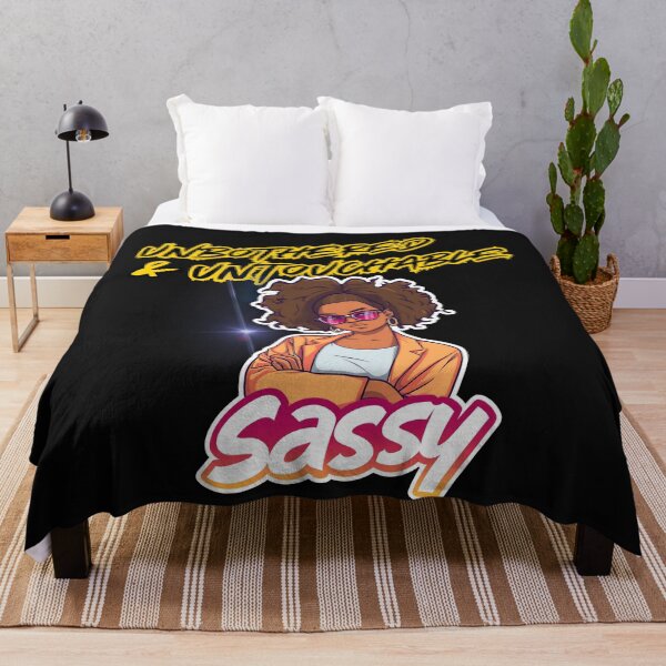 Item preview, Unbothered and Untouchable – Sassy Girl Quote Design by Waka Wako Studio designed and sold by WakaWakoStudio.