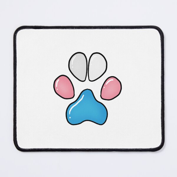 Item preview, Transgender Paw Print designed and sold by Lynxeon's Shop.