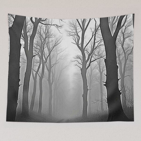 Item preview, Mysterious Foggy Forest Path designed and sold by Health And Fitness Posts e-Store.