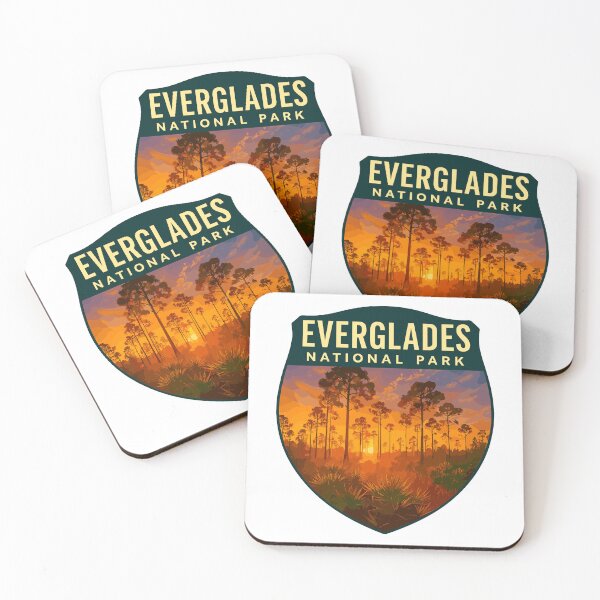 Item preview, Everglades National Park Retro Swamp Wildlife Sticker designed and sold by Ismeal Von.