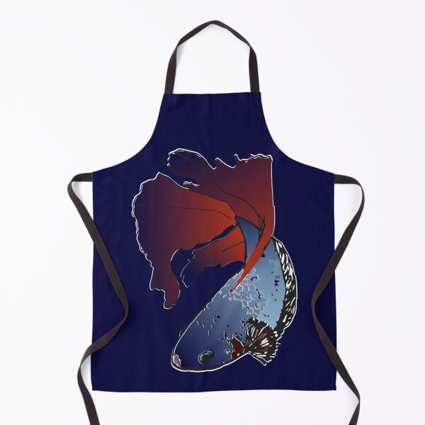 Item preview, Great big-tailed graphic fish designed and sold by Dina Akselrod.