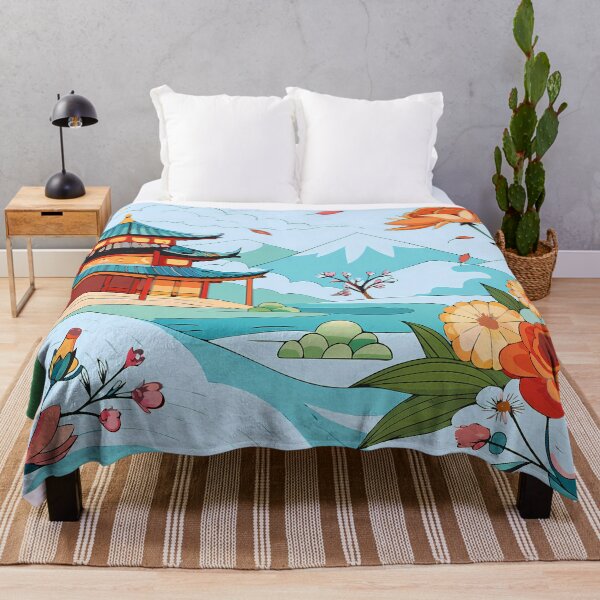 Item preview, Floral Symmetry in a Pagoda Dream designed and sold by ART ATTACK ZONE.
