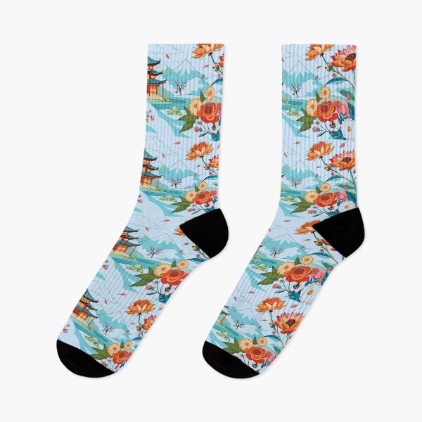 Item preview, Floral Symmetry in a Pagoda Dream designed and sold by ART ATTACK ZONE.