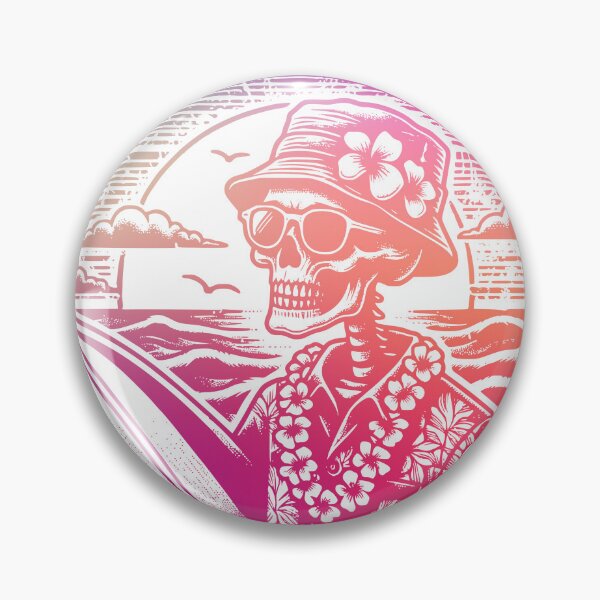 Item preview, Summerween skeleton surfer beach designed and sold by ReThinkit.